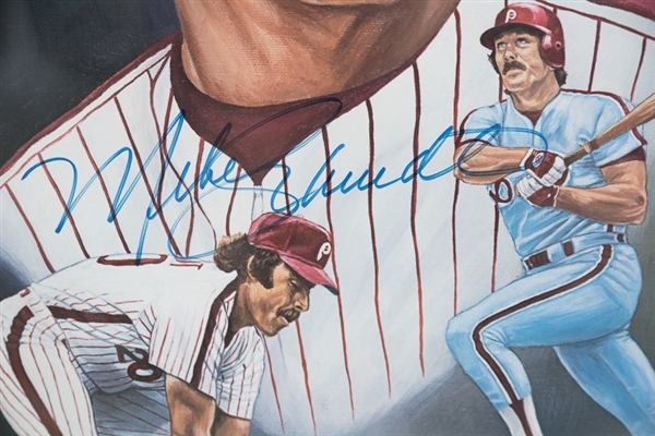 Mike Schmidt Signed & Framed Limited Edition Lithograph 21x 27 - JSA