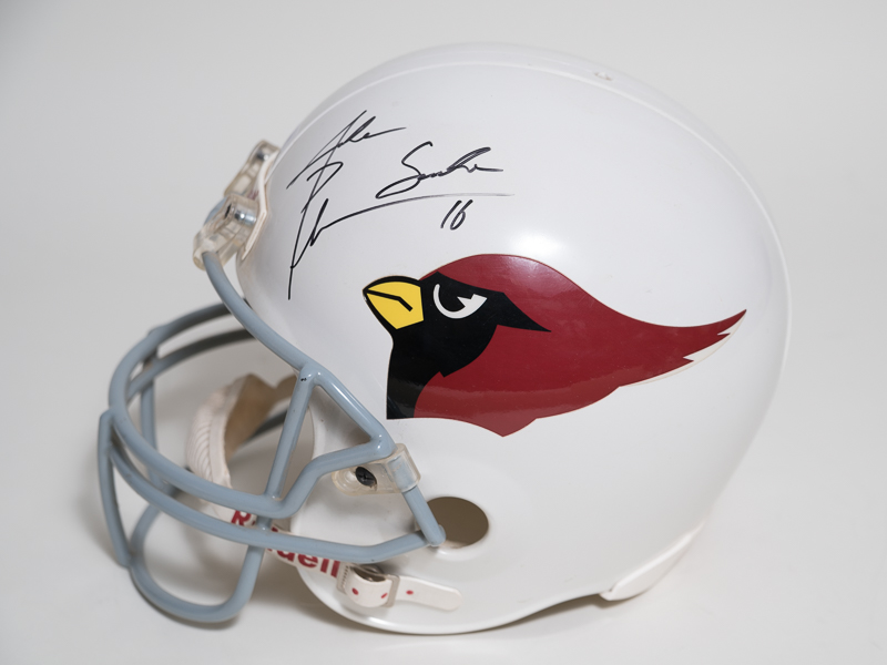 Lot Detail - Jake Plummer Signed Cardinal Full Size Riddell Helmet - JSA