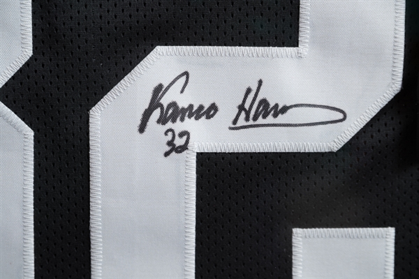 Press Pass Collectibles Franco Harris Authentic Signed Black Pro Style Jersey Autographed BAS Witnessed