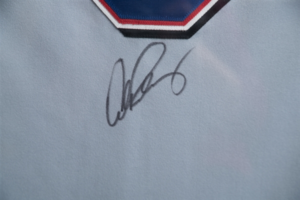 Alex Rodriguez Signed & Framed Rangers Jersey - JSA