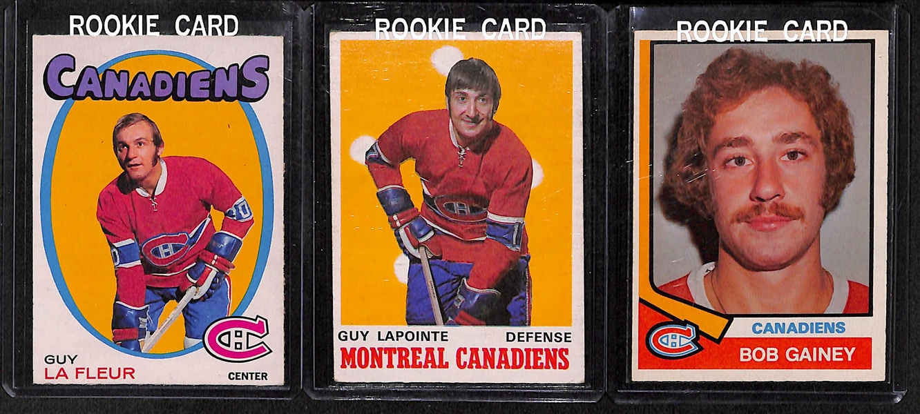 Lot Detail - Lot Of 5 O-Pee-Chee Hockey Canadien Rookie ...