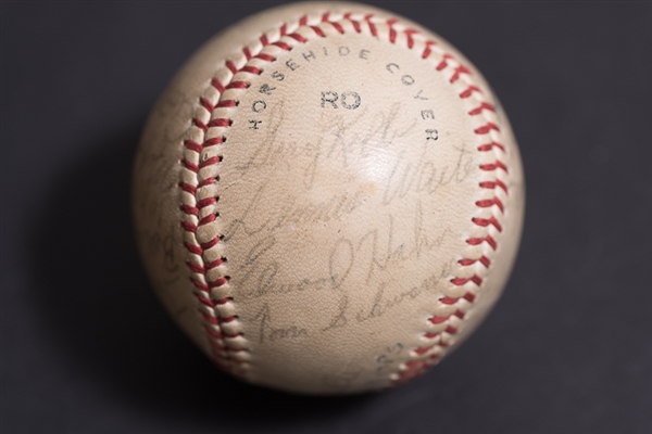 1961 Lancaster Red Roses Team Signed Baseball