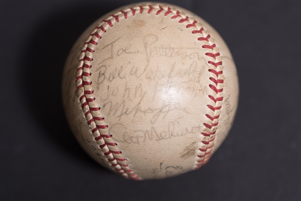 1961 Lancaster Red Roses Team Signed Baseball