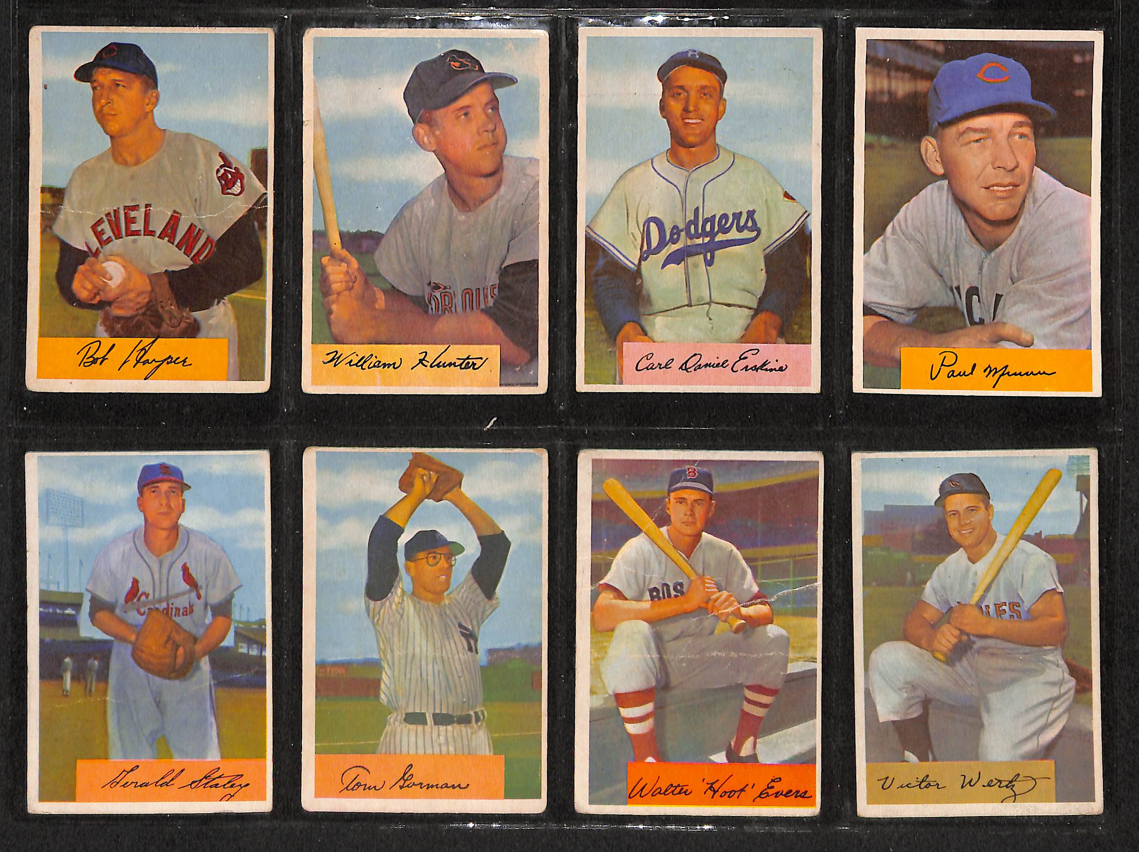 Lot Detail - Lot Of 74 1954 Bowman Baseball Cards w. Ralph Kiner