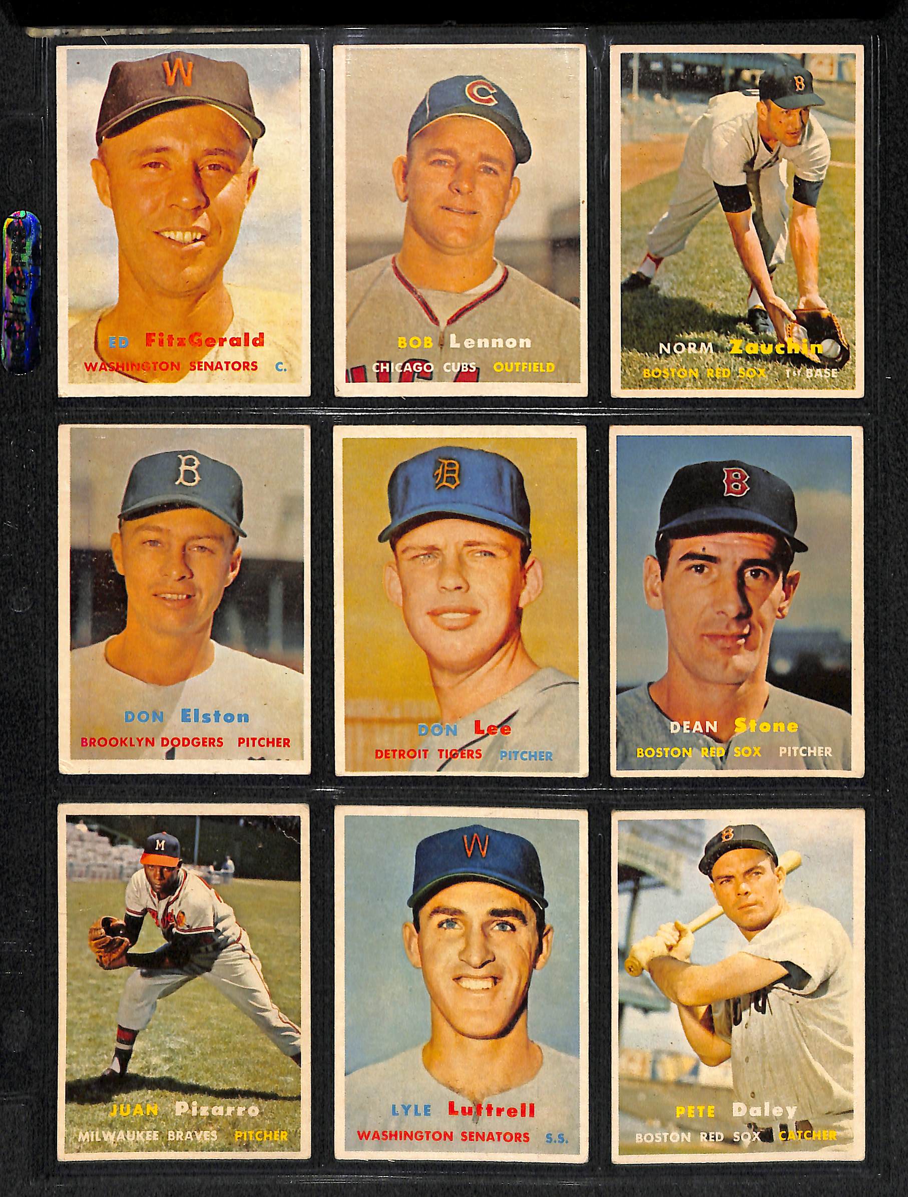 Lot Detail - Lot Of 57 1957 Topps Baseball Cards w. Gil Hodges