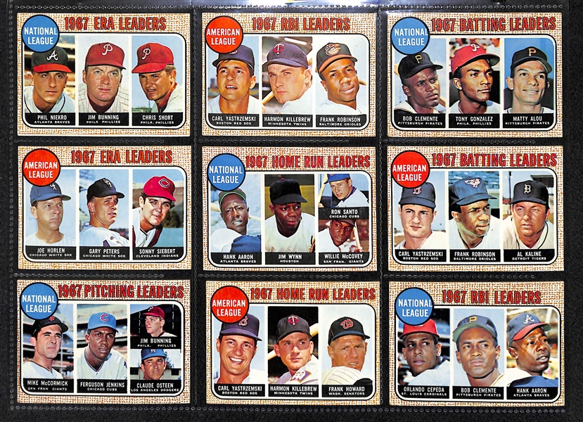 Lot Of 85 1968 & 1969 Topps Star Baseball Cards