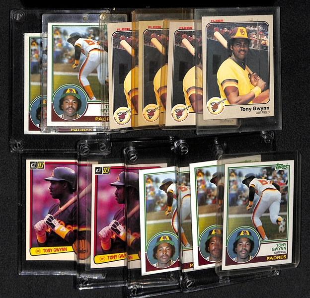 Lot Of 11 Tony Gwynn Rookie Cards