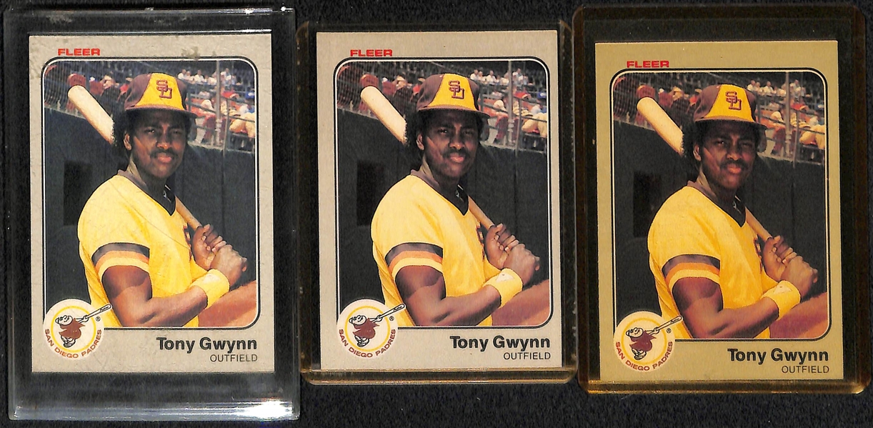 Lot Of 11 Tony Gwynn Rookie Cards