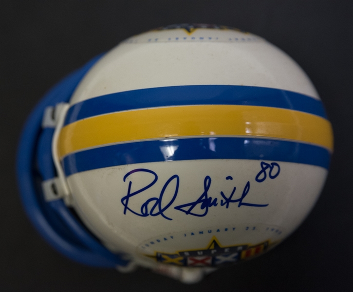 Rod Smith Signed 1998 Super Bowl Mini Helmet