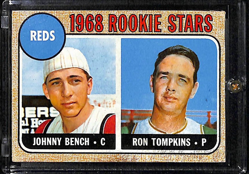 Lot Of 2 Johnny Bench Cards - 1968 Rookie & 1969