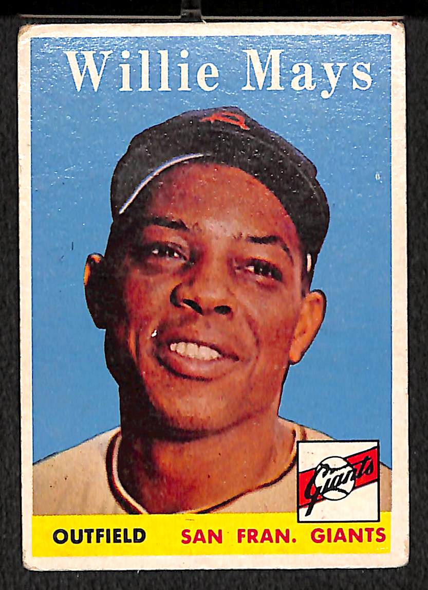 Lot Detail 1958 Topps 5 Willie Mays Card