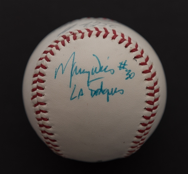 Willie Mays - Pete Rose - Maury Wills Signed Baseball