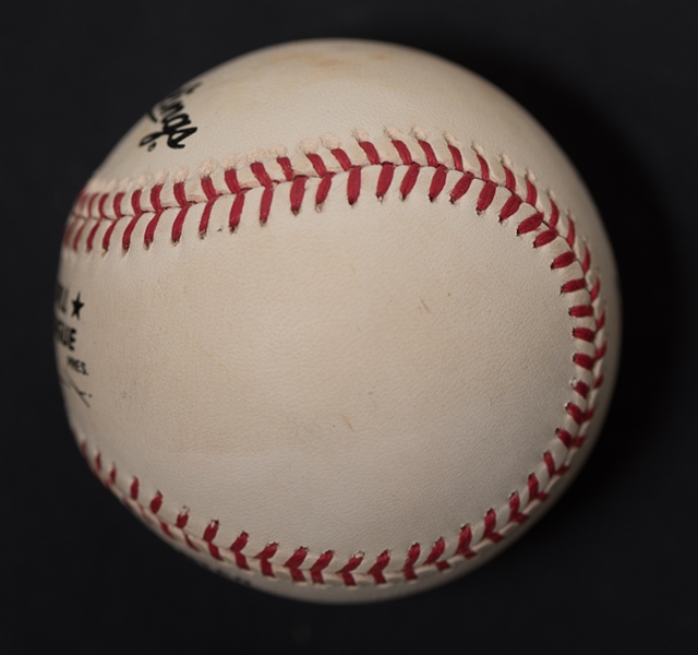 Hank Aaron Signed National League Baseball - JSA