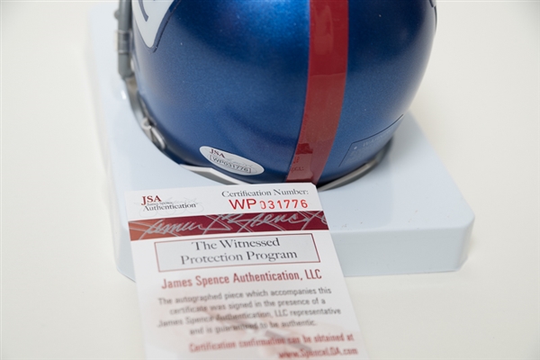 Sean Landeta Autographed Signed Inscribed N.Y. Giants Mini Helmet Jsa – MVP  Authentics