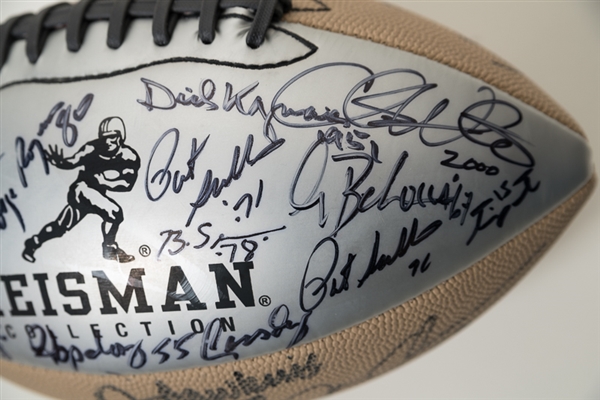 Heisman Trophy Winners Signed Football w. 20 Signatures Including Tim Tebow - Cappelletti COA