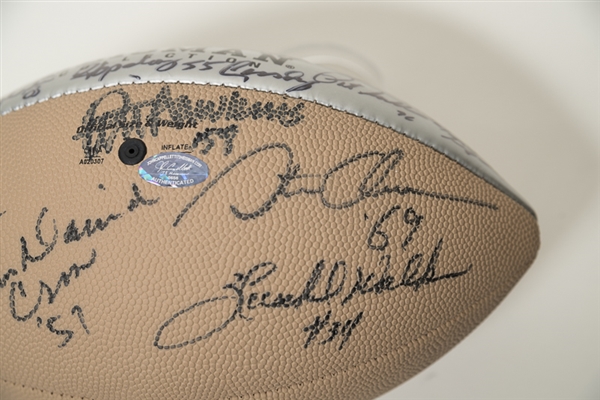 Heisman Trophy Winners Signed Football w. 20 Signatures Including Tim Tebow - Cappelletti COA