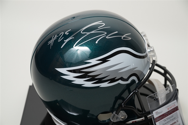 LeSean McCoy Signed Riddell Full Size Helmet - JSA