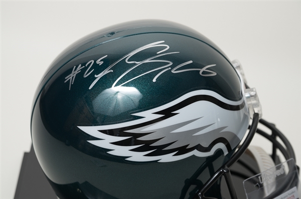 LeSean McCoy Signed Riddell Full Size Helmet - JSA