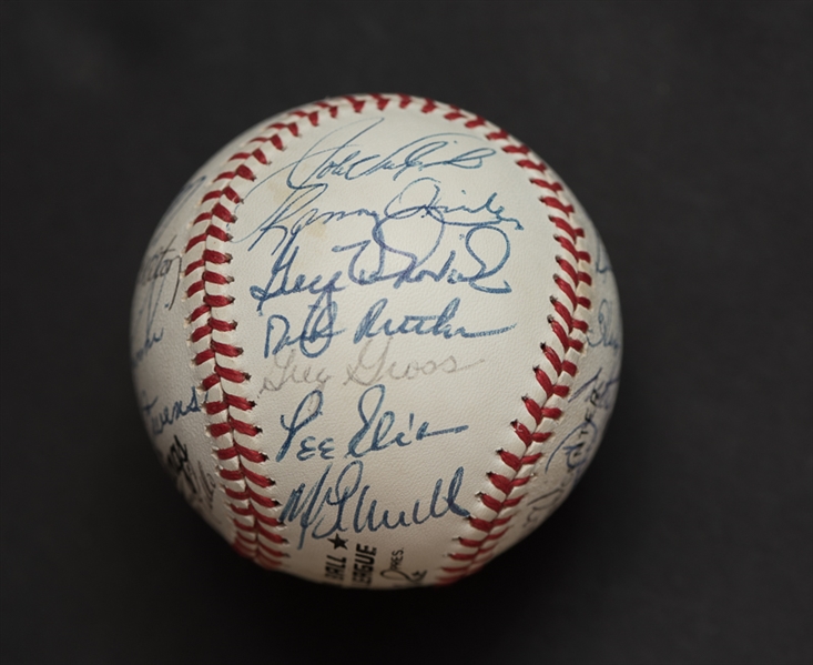 1980 Phillies World Series Team Signed Baseball -JSA