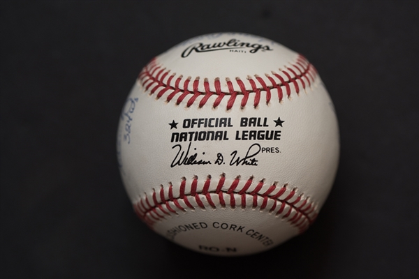 300-Win Club Signed Baseball W. Ryan & Seaver - JSA