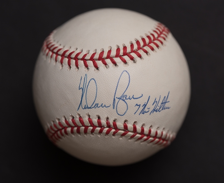 Nolan Ryan Signed & Inscribed A.L Baseball - JSA