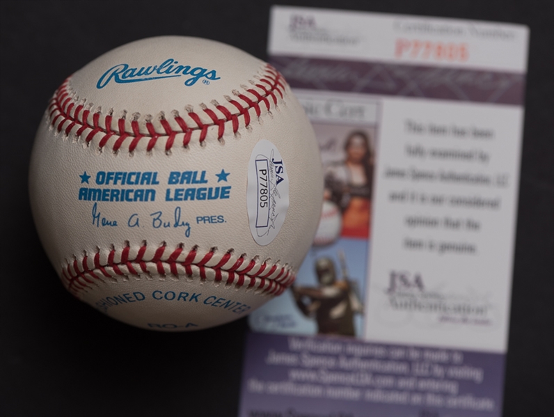 Nolan Ryan Signed & Inscribed A.L Baseball - JSA