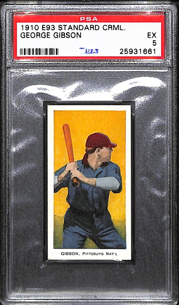 1910 E93 Standard Caramel George Gibson  - PSA 5