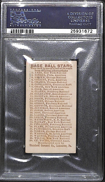 1910 E93 Standard Caramel Rube Waddell - HOF - PSA 5