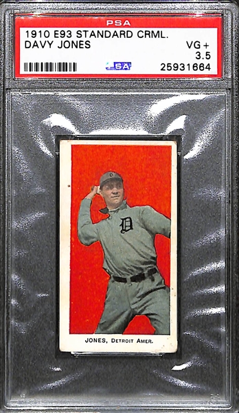 1910 E93 Standard Caramel Davy Jones - PSA 3.5