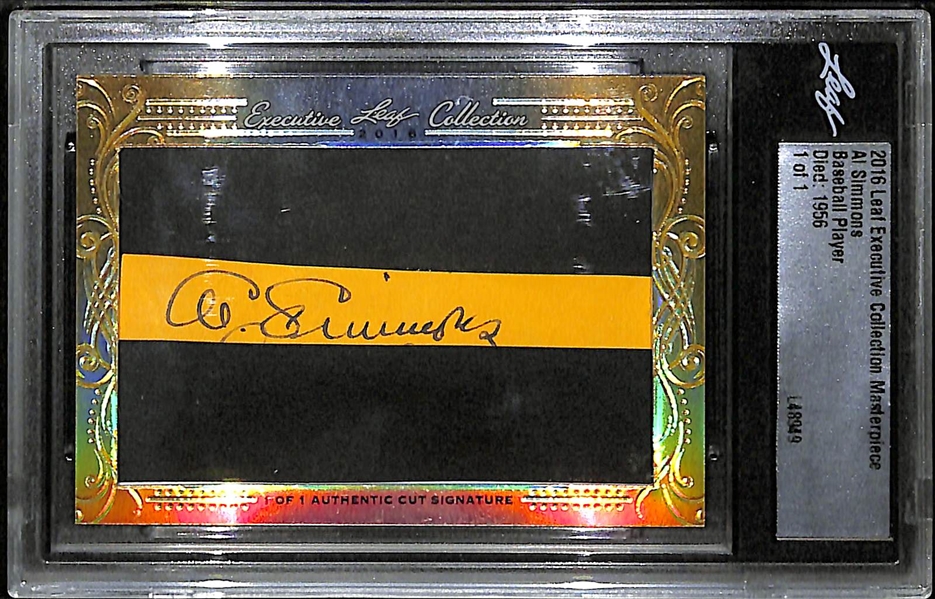 2016 Al Simmons Autograph Leaf Executive Masterpiece Collection #1/1