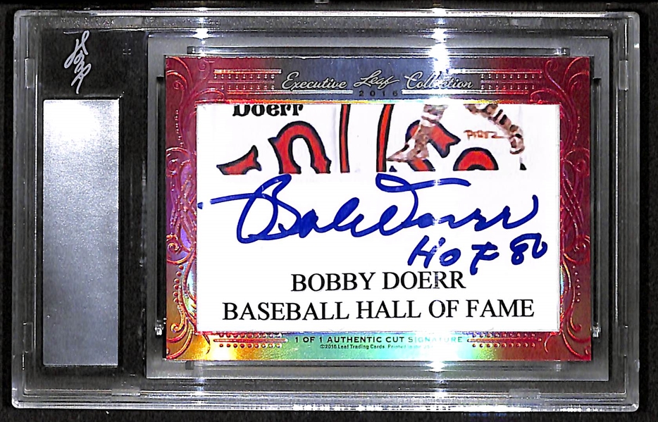 2016 Richie Ashburn/Bobby Doerr Leaf Executive Collection Masterpiece #1/1