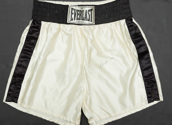 Muhammad Ali Signed Everlast Boxing Trunks - JSA