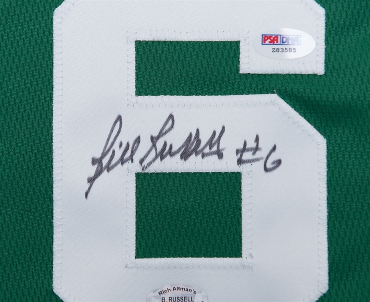 Bill Russell Boston Celtics Signed & Inscribed Jersey - PSA/DNA