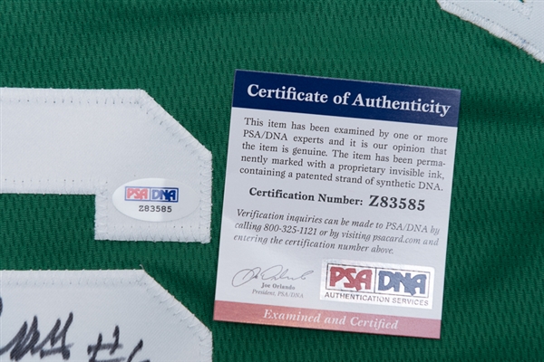 Bill Russell Boston Celtics Signed & Inscribed Jersey - PSA/DNA