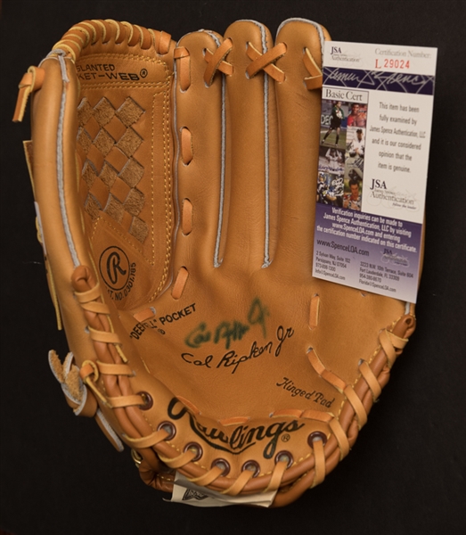 Cal Ripken Jr. Signed Baseball Glove - JSA