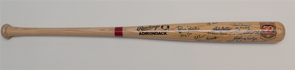 Multi-Signed Hall of Famers Bat (Berra, Hunter, Mathews, Snider, Herman, Killebrew, Leonard) - 20 Signatures - JSA