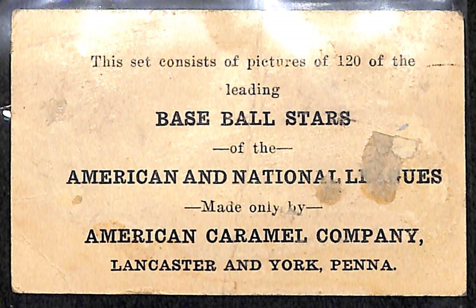 1922 E121 American Caramel Urban Faber - HOF