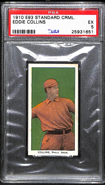 1910 E93 Standard Caramel Eddie Collins - HOF - PSA 5