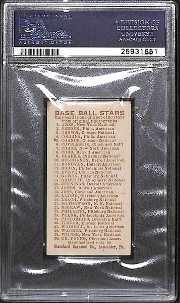 1910 E93 Standard Caramel Eddie Collins - HOF - PSA 5