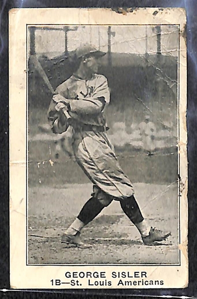 1922 E121 American Caramel George Sisler - HOF