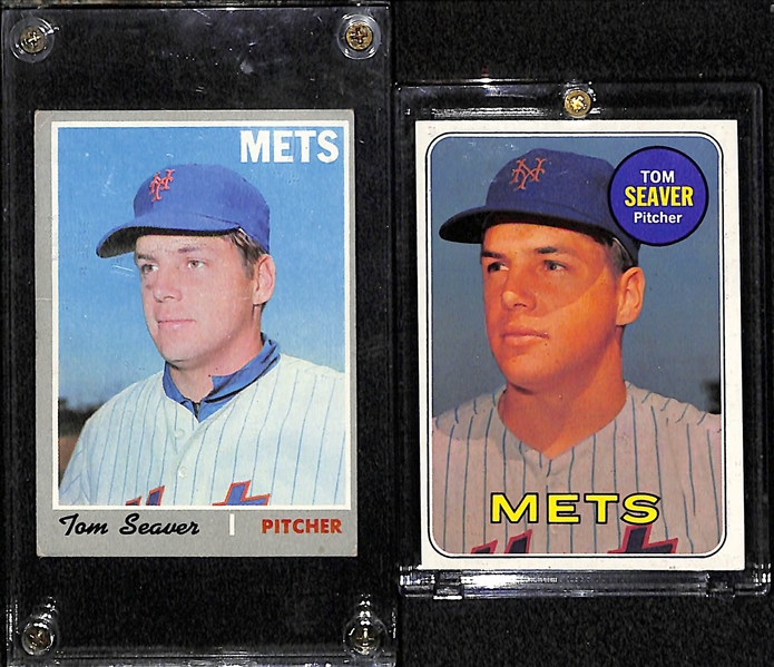 Lot of 2 Tom Seaver Cards - 1969 & 1970 Topps