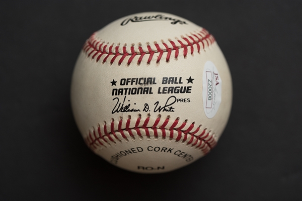 Hank Aaron Signed National League Baseball - JSA