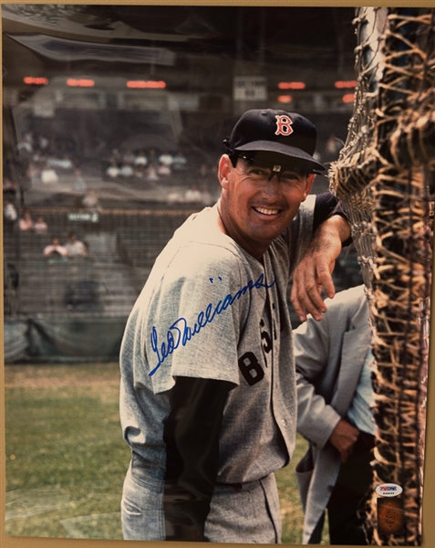 Lot Detail - Ted Williams Signed 16 x 20 Color Photo - PSA