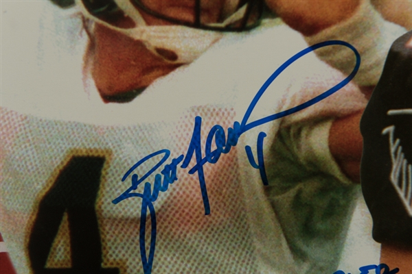 Brett Favre Signed 15 x 36 Photo - JSA