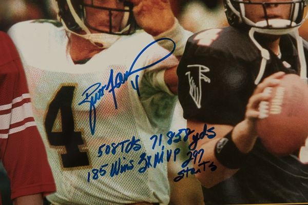 Brett Favre Signed 15 x 36 Photo - JSA