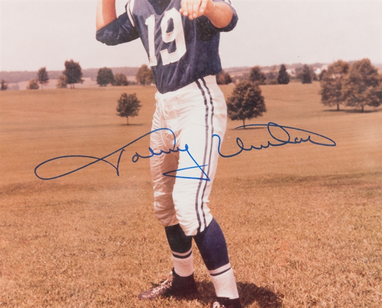 Johnny Unitas Signed & Framed Photo - JSA