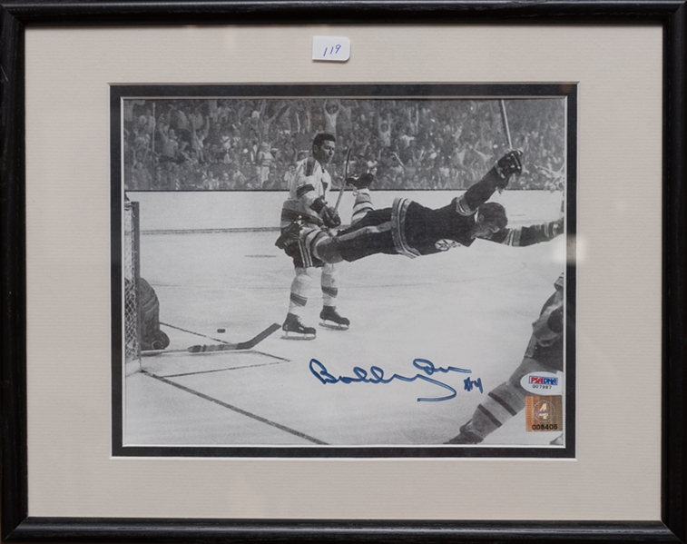 Bobby Orr Signed & Framed Photo - PSA