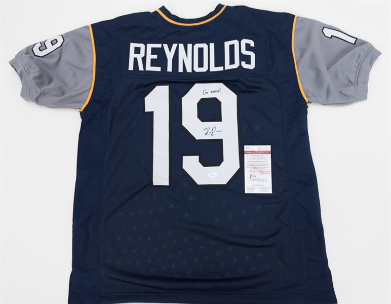 Keenan Reynolds Signed Navy Football XL Jersey - JSA