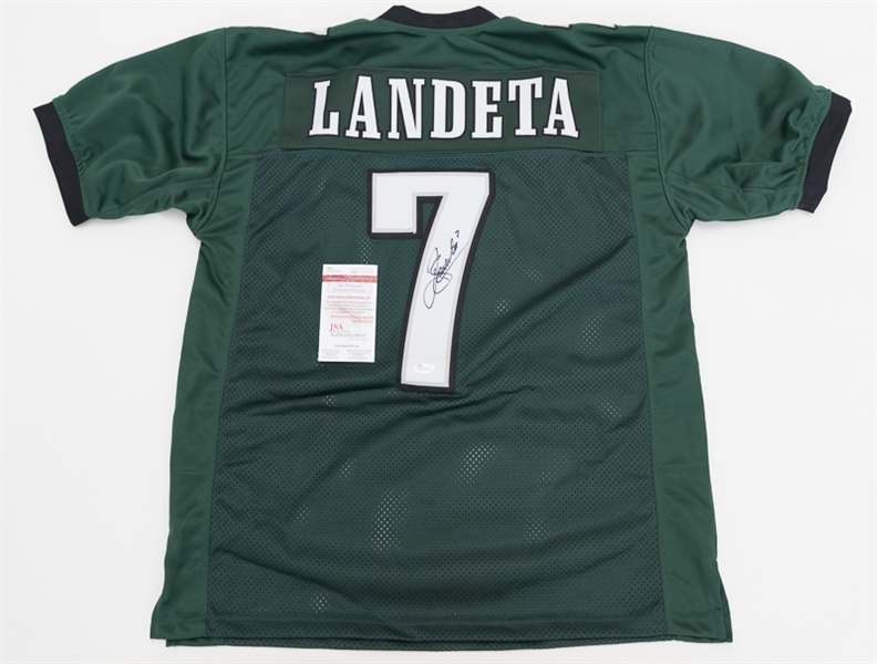 Sean Landeta Signed New York Giants Jersey (JSA COA) 2xSuper Bowl Cham –