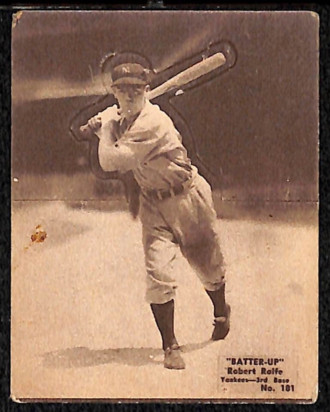 1934 Batter Up #181 Red Rolfe Card